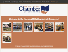 Tablet Screenshot of hockinghillschamber.com